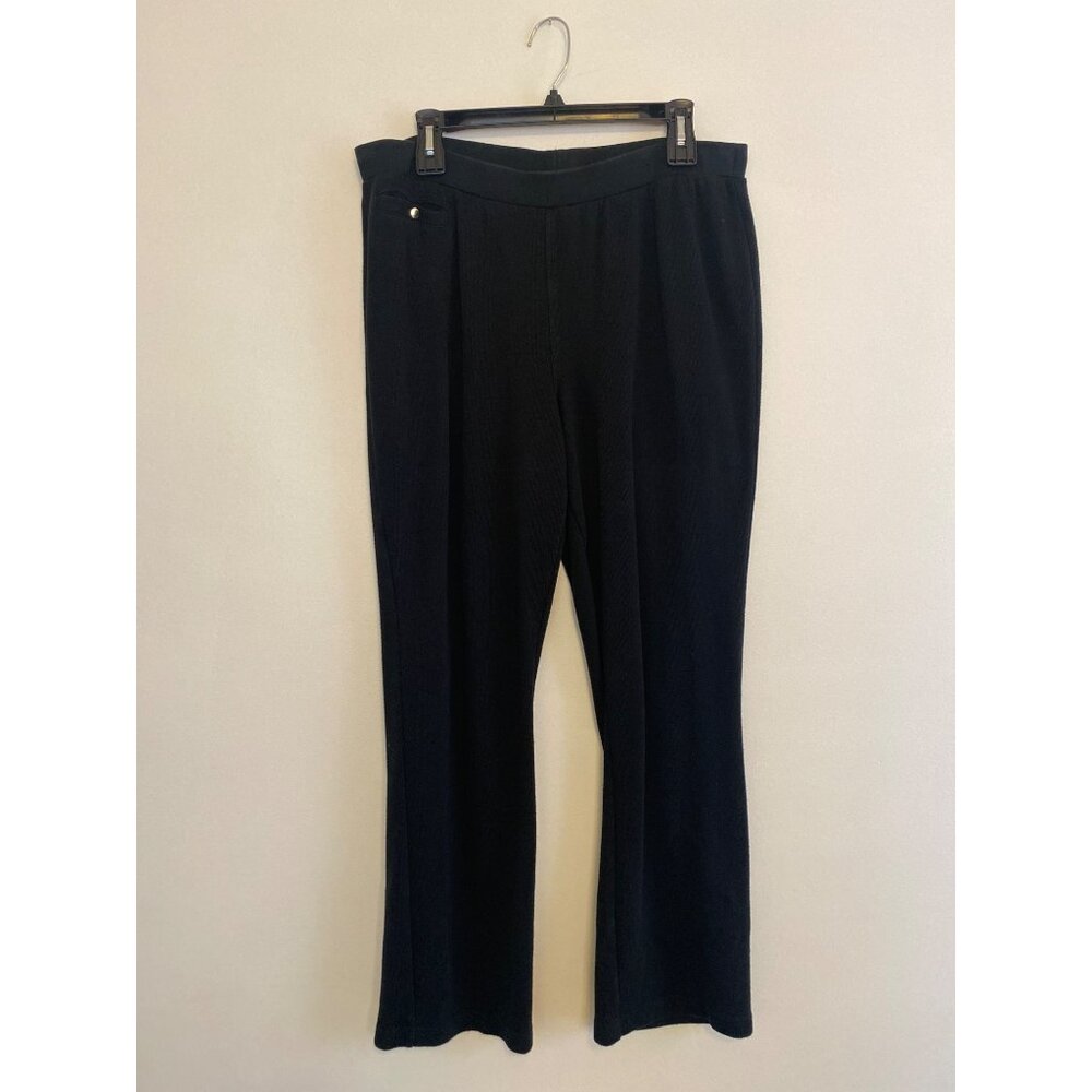 Lauren Ralph Lauren Women's Black 2-Piece 100% Cotton Set Jacket & Pants Size 1X - Picture 2 of 8